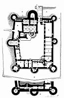 Pierrefonds - Chateau - Plan principal (plan par Violet le Duc)